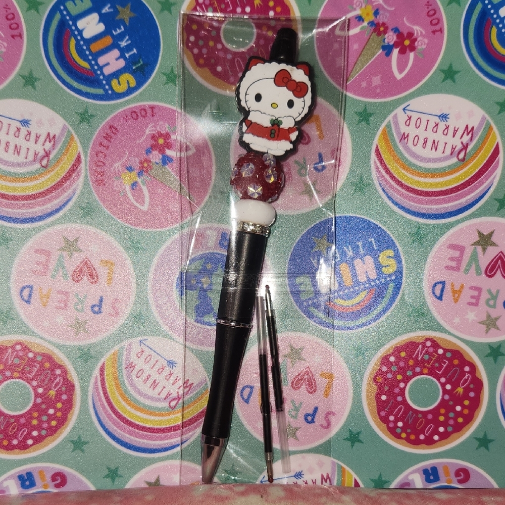 Hello Kitty Christmas Black Pen with Refills